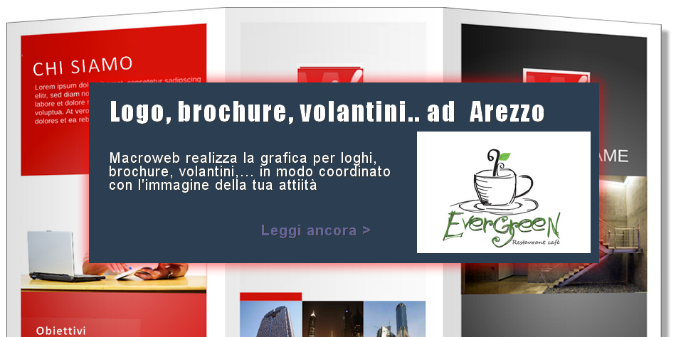 Immaginedi brochure depliant volantini grafica logo arezzo